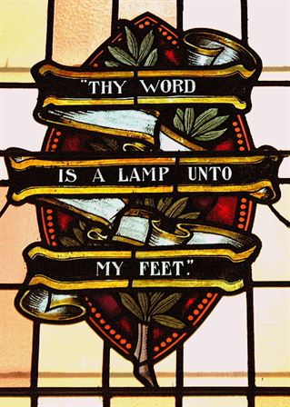 Thy Word is a Lamp Unto My Feet (detail)