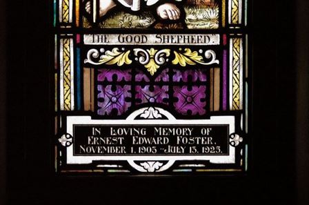 A Second Good Shepherd Window: Memorial (detail)