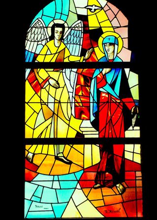 The Annunciation: Gabriel, Mary and the Holy Ghost