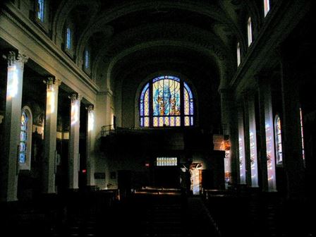 Assumption Window in Choir Loft