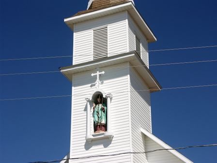 Steeple, with Statue of St. Brieux