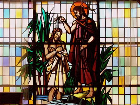 Jesus is Baptized by John (detail)