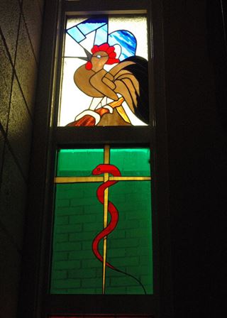 Rooster and Serpent