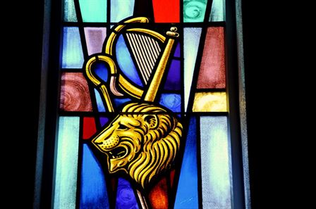 Lion, Shepherd's Staff and Harp (detail)