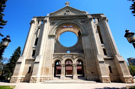 French Romanesque Style Facade