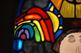 Rainbow and Jesus' Face (detail)