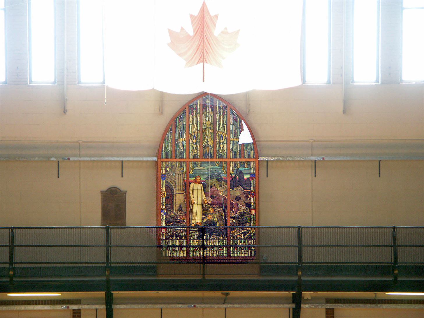 Maple Leaf and World War One Memorial Window