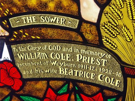 The Sower: Dedication Panel (detail)