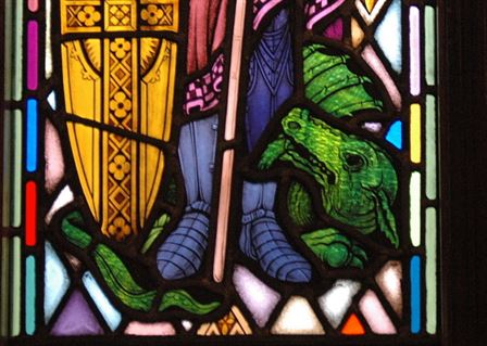  Boots and Vanquished Dragon (detail)